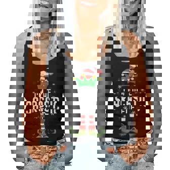 I'm The Sarcastic Elf Christmas Family Pjs Costume Women Tank Top - Thegiftio