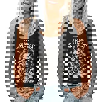 I'm Telling Dad Saying Religious Christian Jesus Meme Women Tank Top - Monsterry