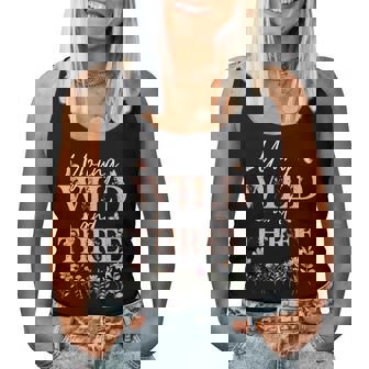 I'm Wild And Three Wildflower Floral 3Rd Birthday Girl Women Tank Top | Mazezy