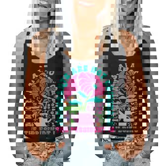 Immigrants Are Not Criminals The President Is Floral Retro Women Tank Top - Thegiftio