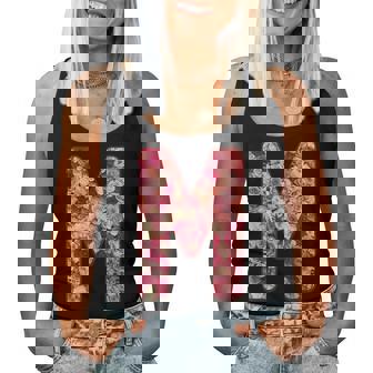 Initiale Florale M Avec Roses En Fleurs Débardeur pour femme - Cadeauxyz