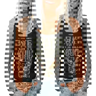 Inspired Christian Camo Heels Prayer Warrior Faith Women Women Tank Top | Seseable CA