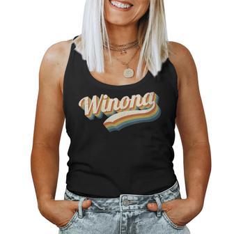 Intage Winona Nombre Personalizado Winona Cuello Camiseta sin mangas para mujer - Regaloses