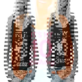 It's My 10Th Birthday Girl Coquette Bow 10 Yr Old Aesthetic Women Tank Top - Monsterry