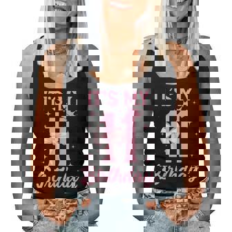 It's My 11Th Birthday Girl Coquette Bow 11 Yr Old Aesthetic Women Tank Top | Seseable CA