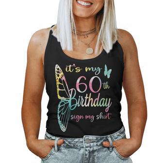 Its My 60Th Birthday For 60 Year Old Birthday Women Tank Top - Thegiftio UK