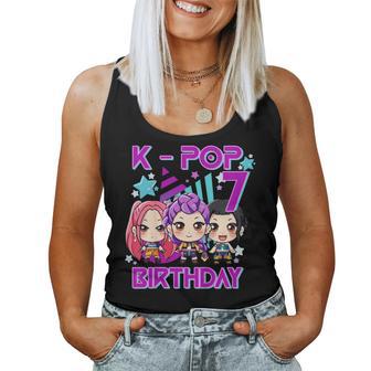 It's My 7Th Birthday Cute Chibi Kpop 7Th Birthday Girl Women Tank Top - Thegiftio UK