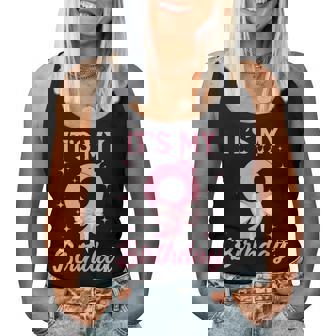 It's My 9Th Birthday Girl Coquette Bow 9 Year Old Aesthetic Women Tank Top - Monsterry