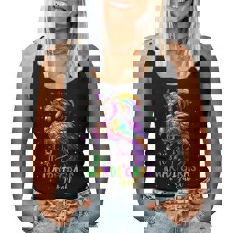 Its Mardi Gras Y'all Flamingo Costume Girls Mardi Gras Women Tank Top - Thegiftio