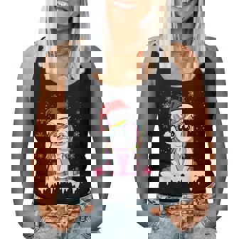 Joli Père Noël Licorne De Noël Pour Enfants Et S Débardeur pour femme - Cadeauxyz