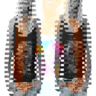 Junenth Black Woman Queen Afro African Melanin Dripping Women Tank Top - Thegiftio