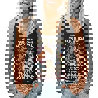 Just A Girl Who Loves Animals Women Tank Top - Monsterry