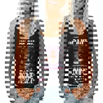 Just A Girl Who Loves Anime And Ramen African American Women Tank Top - Thegiftio