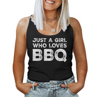 Just A Girl Who Loves Bbq Bbq Lover Women Tank Top | Mazezy