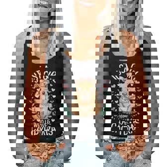 Just A Girl Who Loves Capybaras Camisa Niños Niñas Es Amante Camiseta sin mangas para mujer - Regaloses