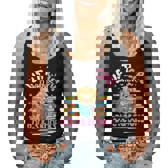 Just A Girl Who Loves Dogs & Books Dog Reading Women Tank Top | Seseable CA