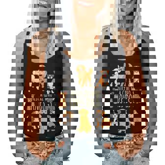 Just A Girl Who Loves Dogs Cute Puppy Lover Women Tank Top - Monsterry