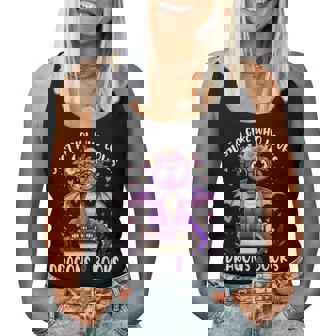 Just A Girl Who Loves Dragons And Books Dragon Reading Women Tank Top | Mazezy