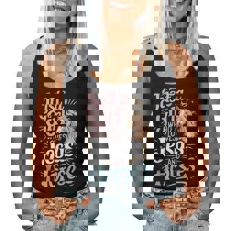 Just A Girl Who Loves Jesus And Horses Women Tank Top | Seseable UK