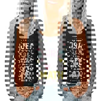 Just A Girl Who Loves Math Mate Lovers Girls Women Women Tank Top - Thegiftio