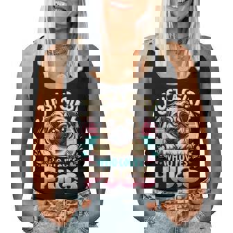 Just A Girl Who Loves Pugs Women Tank Top - Monsterry