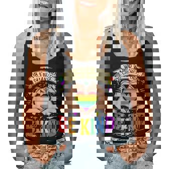 Be Kind Gay Pride Lgbt Cute Rainbow Heart Lgbt-Q Support Women Tank Top - Monsterry