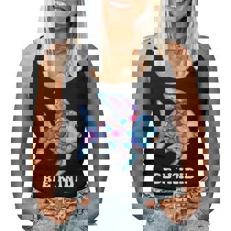 Be Kind Rainbow Fish Teacher Life Teaching Back To School Women Tank Top - Monsterry