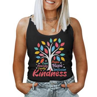 Kindness Peace Equality Love Inclusion Hope Diversity Women Women Tank Top | Mazezy