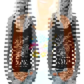 Kona Hawaii Sea Turtle Hawaiian Surfer Souvenir Women Tank Top - Thegiftio