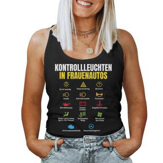 Kontrollleuchten In Frauenautos I Werkstatt Tuner Auto Tank Top Frauen - Geschenkecke