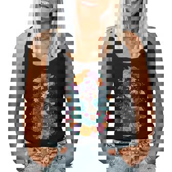 La Catrina Day Of The Dead Sugar Skull De Los Muertos Women Women Tank Top - Monsterry