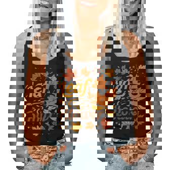 Leaf Blower For Adult Couples Fall Costume Women Tank Top | Mazezy