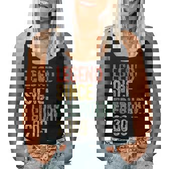 Legend February 2009 17Th Birthday Boy Girl 17 Year Old Women Tank Top | Seseable UK