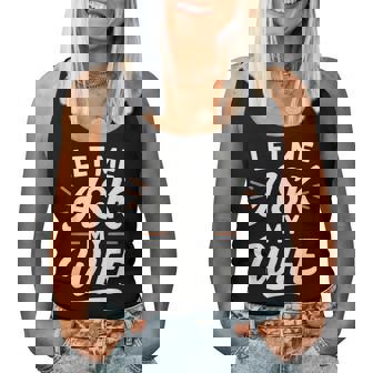 Let Me Ask My WifeSheaid No バックフロント 面白い レディースタンクトップ - Kawaiitshirt