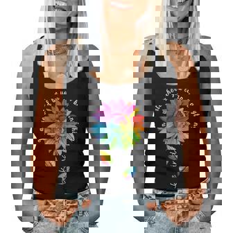 Lgbtq Regenbogenonnenblume Be Kind Gay Love Pride Blume Tank Top Frauen - Seseable