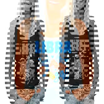 Libra Girl Sneakers Astrology Zodiac Sign Black Women Women Tank Top | Seseable CA