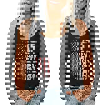 Lift Heavy Pray Hard Gym Christian Lifting Women Women Tank Top - Monsterry