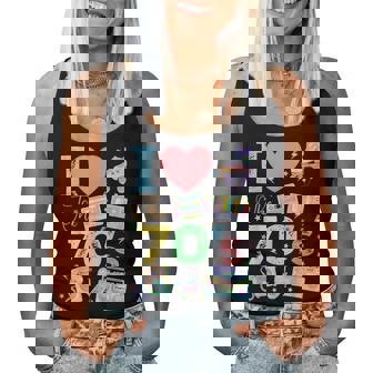 I Love The 70S 1970'S Vintage Style Seventies Retro Party Women Tank Top - Thegiftio