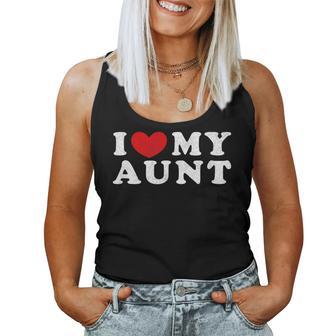 I Love My Aunt Ich Liebe Meine Tante Tank Top Frauen - Geschenkecke