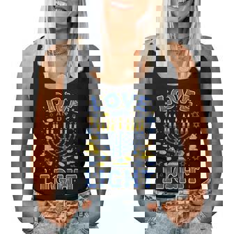 Love Cute Dreidel Menorah Chanukah Light Hanukkah Women Women Tank Top | Seseable CA