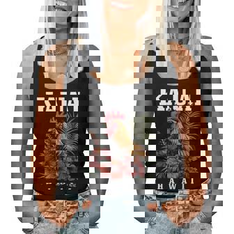 We Love Kauai Hawaii Kauai Hawaii Chicken Hawaiian Tropical Flowers Vintage Women Tank Top | Mazezy