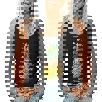 Lustige Ananas Igelträndeommer Igel Obst Tank Top Frauen - Seseable