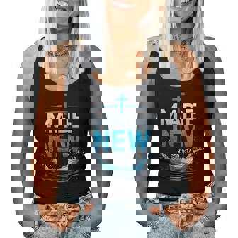 Made Water Baptism Bible Verse Christian Baptized Women Tank Top - Thegiftio