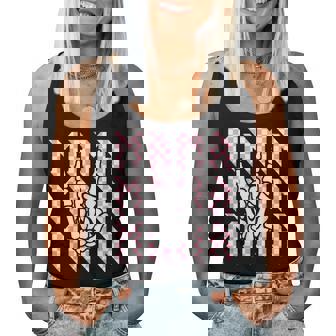 Mama Of The Bad Two The Bone Checkered Mama 2Nd Birthday Women Tank Top - Monsterry