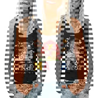 Mama Farm Cow Birthday Boy Matching Family Party Women Tank Top - Thegiftio