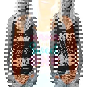 Mama Of The Sweet One First Birthday Matching Family Donut Women Tank Top - Monsterry