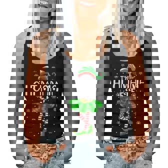 Matching Family Xmas Girls Mom Hot Mama Elf Christmas Women Tank Top | Seseable UK