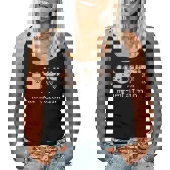 Mew-Tation Cat Science Dna Cells Biology Teacher Women Tank Top | Mazezy