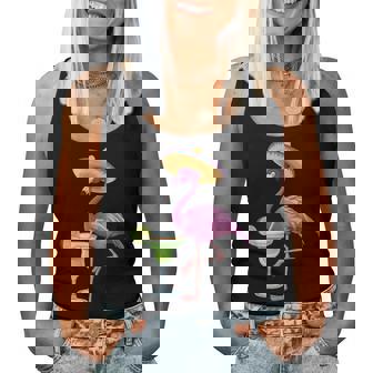 Mexican Flamingo Mexico Vacation Pink Tropical Flock 70S 80S Women Tank Top | Mazezy