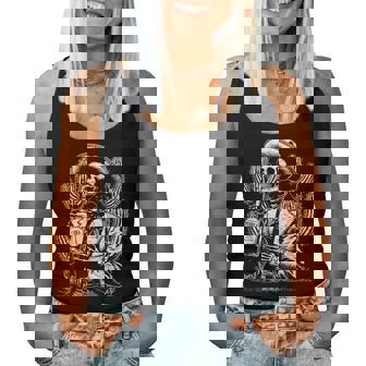 Mexican Skeleton Sombrero Tequila Day Of Dead Halloween Women Tank Top - Thegiftio